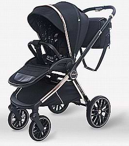 חדש בישראל! עגלת LEGACY lX הכוללת 5 חלקים-אינפנטי בצבע שחור רוז גולד