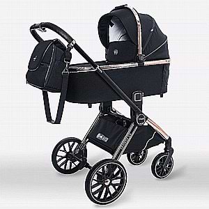 חדש בישראל! עגלת LEGACY lX הכוללת 5 חלקים-אינפנטי בצבע שחור רוז גולד