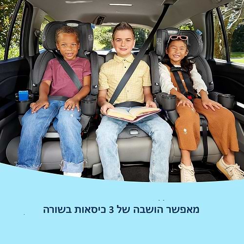 כסא בטיחות 5ב1 במהדורה צרה מלידה עד 54 קג דגם 4Ever DLX Grad 5in1 Slim