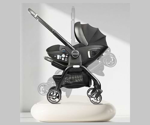חדש! סלקל על גלגלים 5 ב 1 טיולון וכיסא בטיחות - car seat strolle - בצבע בז