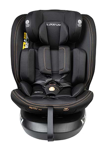 PROTEC PLUS-כיסא בטיחות מסתובב משולב בוסטר 360 - sport line-ספורט ליין פרוטק פלוס- שחור