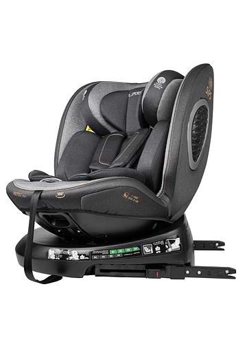 PROTEC PLUS-כיסא בטיחות מסתובב משולב בוסטר 360 - sport line-ספורט ליין פרוטק פלוס- שחור