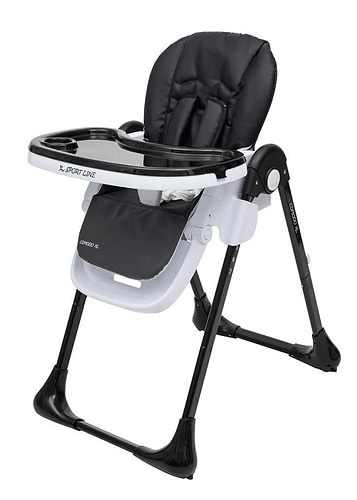 כיסא אוכל COMODO שחור XL Sport Line- קומודו xl אקסל-שמנת