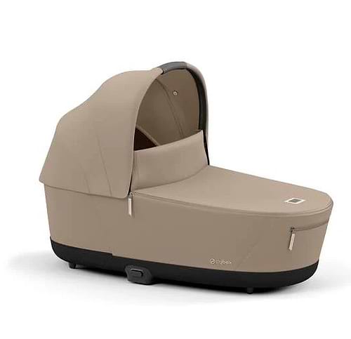עגלת תינוק Priam 4 Cozy Beige עם שלדה שחור מט