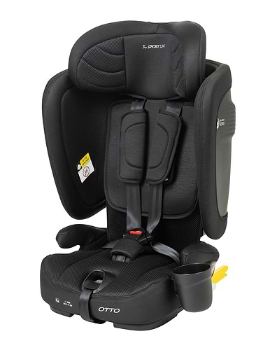 בוסטר עם רצועות Otto בצבע שחור