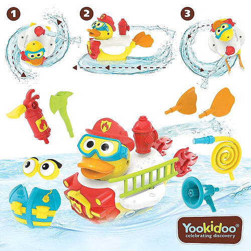 ברווז כבאי JET לאמבטיה YOOKIDOO