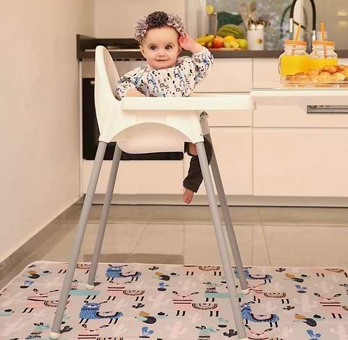 כיסא אוכל בייסיק 2 גבהים לבן-בייבי כל