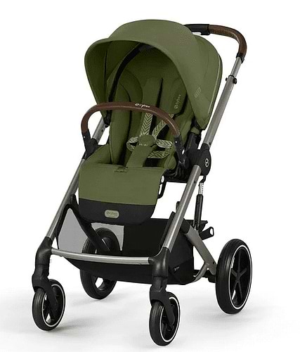 עגלת תינוק משולבת - טיולון ועריסה Balios TS5 בצבע Moss Green , -בליוס ירוק