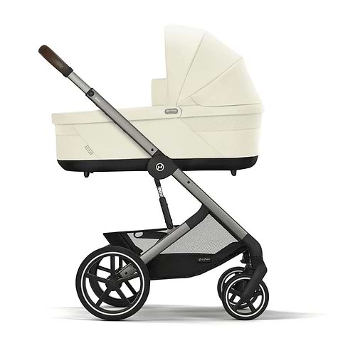 עגלת תינוק משולבת - טיולון ועריסה Balios TS5 בצבע Seashell Beige , -בליוס שמנת