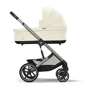עגלת תינוק משולבת - טיולון ועריסה Balios TS5 בצבע Seashell Beige , -בליוס שמנת סייבקס