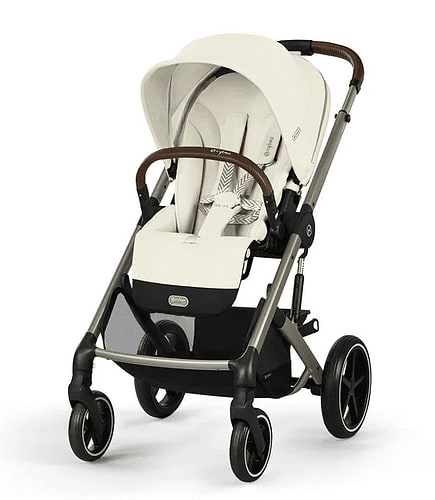עגלת תינוק משולבת - טיולון ועריסה Balios TS5 בצבע Seashell Beige , -בליוס שמנת