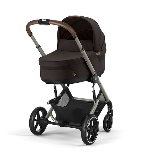 עגלת תינוק משולבת - טיולון ועריסה Balios TS5 בצבע Seashell Beige , -בליוס שמנת