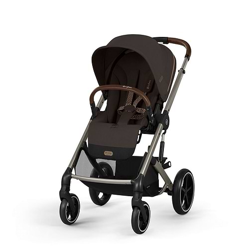 עגלת תינוק משולבת - טיולון ועריסה Balios TS5 בצבע Seashell Beige , -בליוס שמנת