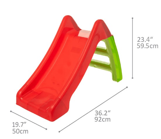 מגלשה לפעוטות וילדים עם מאריך עשויה מפלסטיק קשיח סטארפלי