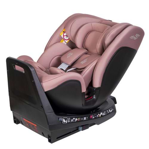 כסא בטיחות מסתובב משולב בוסטר 360° Grow Max מבית BRITAX בצבע ורוד