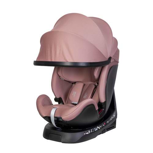 כסא בטיחות מסתובב משולב בוסטר 360° Grow Max מבית BRITAX בצבע ורוד