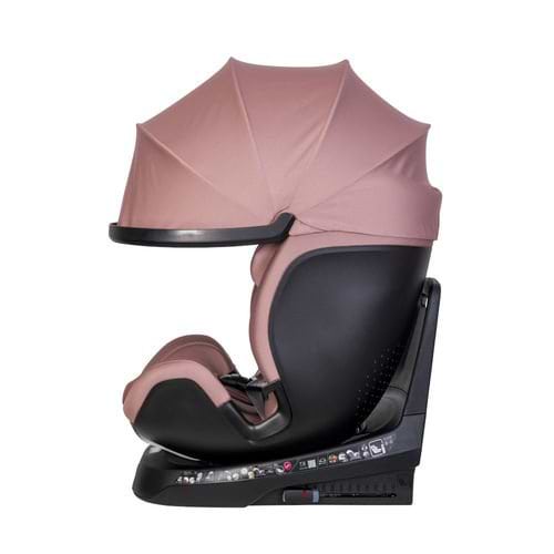 כסא בטיחות מסתובב משולב בוסטר 360° Grow Max מבית BRITAX בצבע ורוד