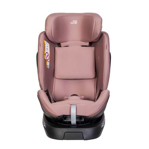 כסא בטיחות מסתובב משולב בוסטר 360° Grow Max מבית BRITAX בצבע ורוד