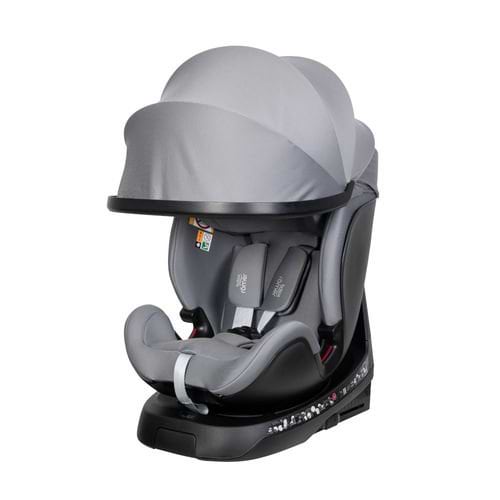 כסא בטיחות מסתובב משולב בוסטר 360° Grow Max מבית BRITAX בצבע אפור