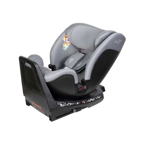 כסא בטיחות מסתובב משולב בוסטר 360° Grow Max מבית BRITAX בצבע אפור