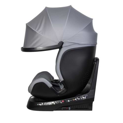 כסא בטיחות מסתובב משולב בוסטר 360° Grow Max מבית BRITAX בצבע אפור