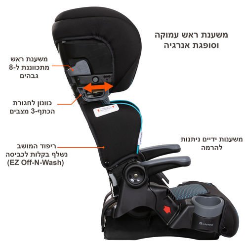 בוסטר גב 2 ב 1 מבית Baby Trend® Protect 2-in-1