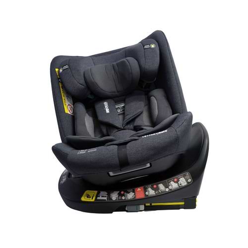 כיסא בטיחות בתקן I-SIZE G412 מסתובב 360º כולל גגון מבית BabySafe (אפור)