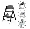 כיסא לתינוק Click & Fold 3-in-1 עם מגש, מושב תינוק ורתמת רצועות בצבע שחור