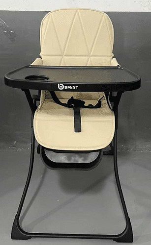 כסא אוכל דגם Tokyo מתקפל ביד אחת מבית Bsmart-טוקיו בצבע אפור