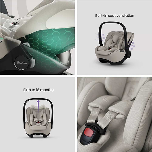 סלקל נשכב מלידה ועד 18 חודשים דגם Glider Plus 360 צבע Iconc Black