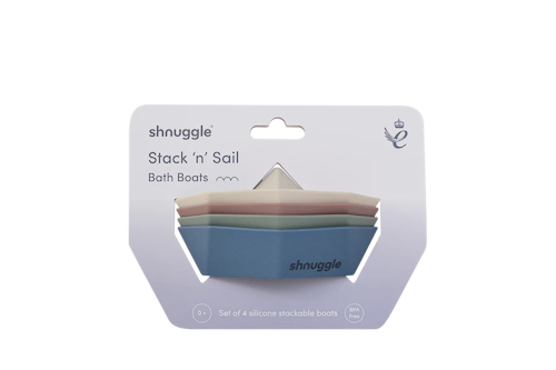 סט 4 צעצועי אמבטיה סירות מבית Shnuggle 
