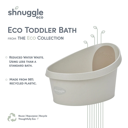 אמבטיית פעוטות מחומרים ממוחזרים מבית Shnuggle