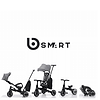 תלת אופן חדשי 5 ב1 דו כיווני מתקפל - מבית ביסמרט BSMART - אפור