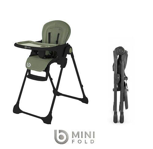 כיסא אוכל מתכוונן דגם מיני פולד ביסמרט- Bsmart mini fold בצבע לבן