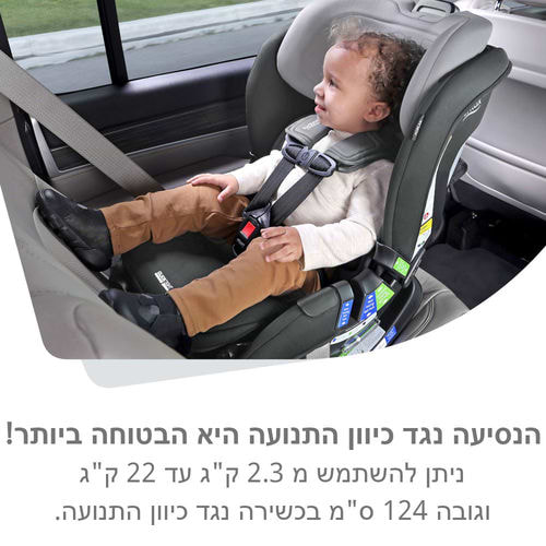 כסא בטיחות POPLAR מבית BRITAX צבע אפור