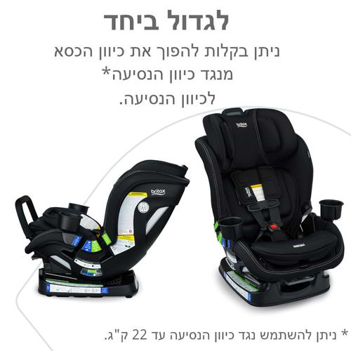 כסא בטיחות POPLAR S ARB מבית BRITAX צבע אפור כהה (ONYX STONE)