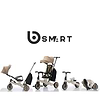תלת אופן חדשי 5 ב1 דו כיווני מתקפל - מבית ביסמרט BSMART - חום - אזל מהמלאי!