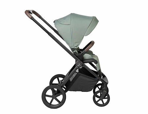 עגלה Sport Line דגם Cielo XL בצבע ריפוד ירוק /ידית חומה/ שלד שחור ספורט ליין