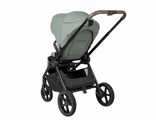 עגלה Sport Line דגם Cielo XL בצבע ריפוד ירוק /ידית חומה/ שלד שחור ספורט ליין