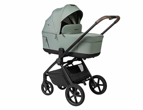 עגלה Sport Line דגם Cielo XL בצבע ריפוד ירוק /ידית חומה/ שלד שחור ספורט ליין