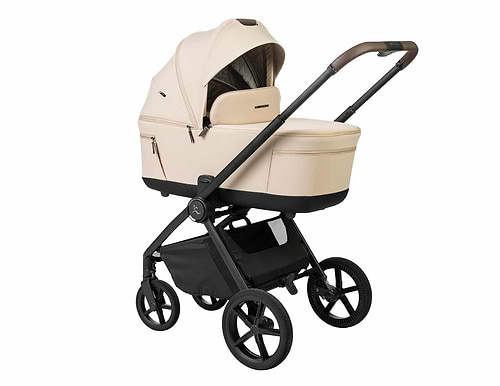 עגלה Sport Line דגם Cielo XL בצבע ריפוד בז' / ידית חומה / שלד שחור ספורט ליין