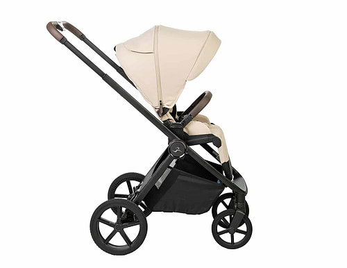 עגלה Sport Line דגם Cielo XL בצבע ריפוד בז' / ידית חומה / שלד שחור ספורט ליין