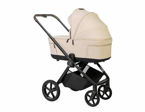 עגלה Sport Line דגם Cielo XL בצבע ריפוד בז' / ידית חומה / שלד שחור ספורט ליין