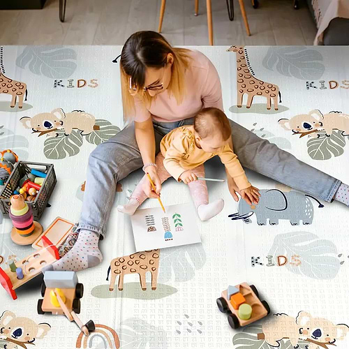 שטיח פעילות פרימיום מתקפל דו צדדי BSMART דגם B