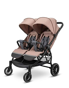 עגלת תאומים DOUBLE TOGETHER T1-T2 מק'ט 33269 צבע:בז' בייבי מישל