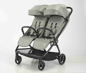 עגלת תאומים דגם: ICON FLICKFOLD -OC630T מק'ט 33924 צבע ירוק מעושן