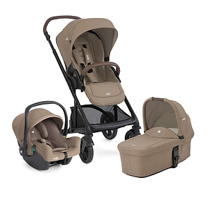 עגלת תינוק המתאימה מלידה כוללת סלקל Chrome™ 2 Trio - חום Cashew ג'ואי