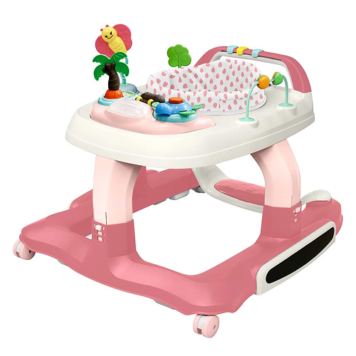 הליכון ישיבה ודחיפה מולטי פונקציונאלי Multy Walker בצבע ורוד