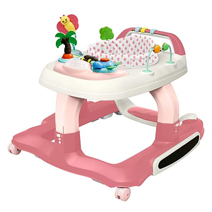 הליכון ישיבה ודחיפה מולטי פונקציונאלי Multy Walker בצבע ורוד אינפנטי