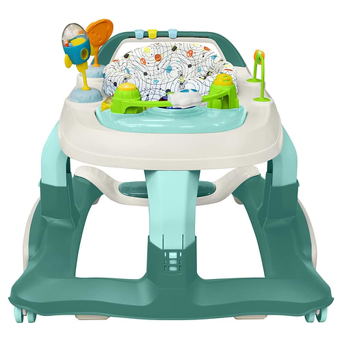 הליכון ישיבה ודחיפה מולטי פונקציונאלי Multy Walker בצבע טורקיז